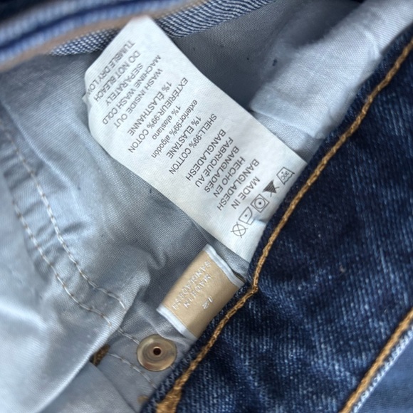 Michael Kors Women's Wide Leg Blue Jeans - Picture 6 of 8